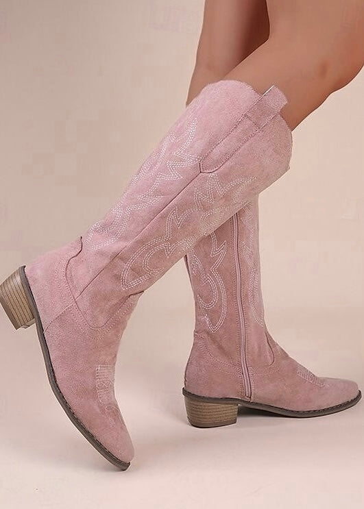 Viola Villstad Boots Frontansicht in Rosa – Scandi Style | Vera Stockholm