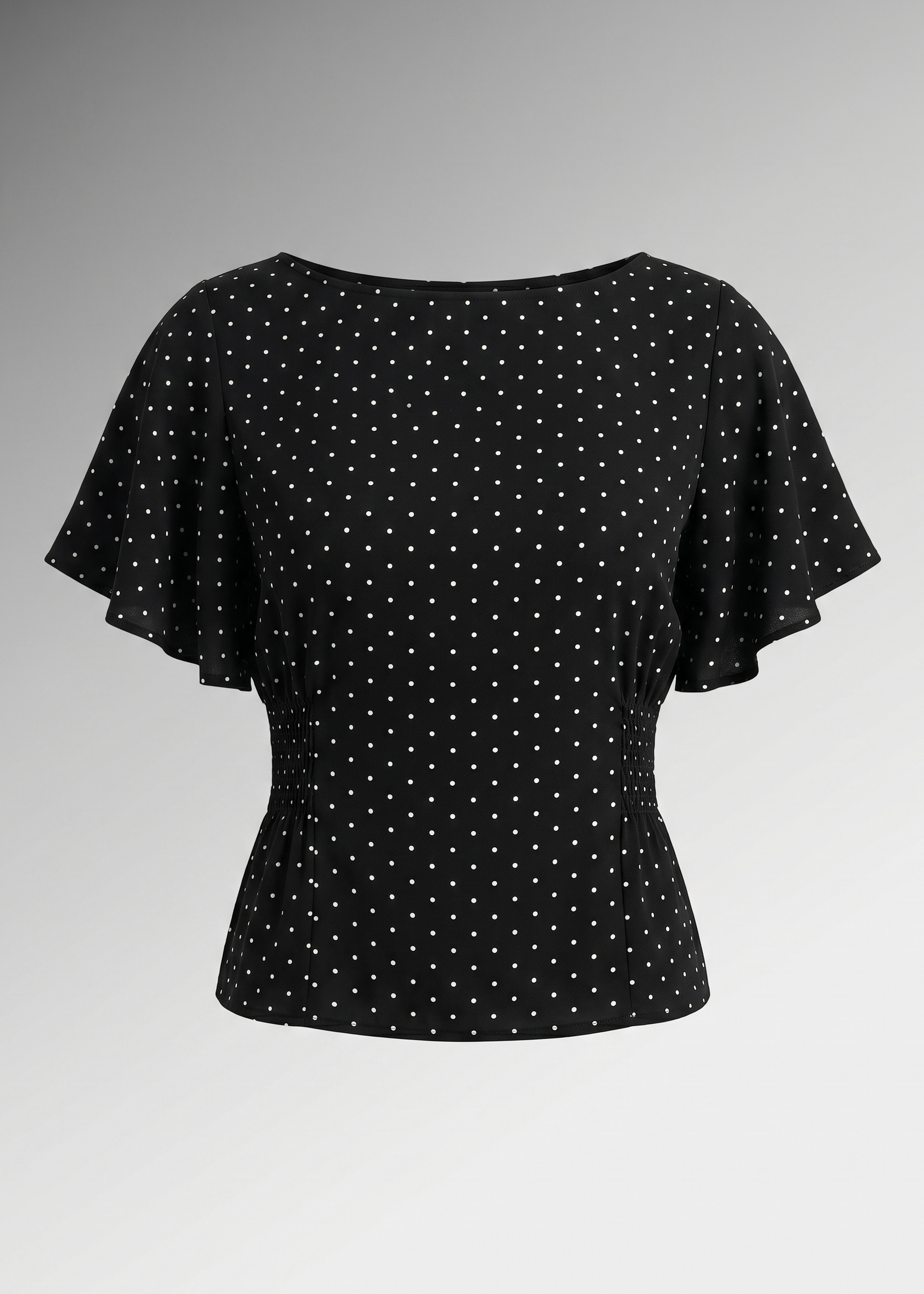 Elsa Trosa Top Produktfoto in Schwarz mit Polka Dots – Stockholm Fashion | Vera Stockholm