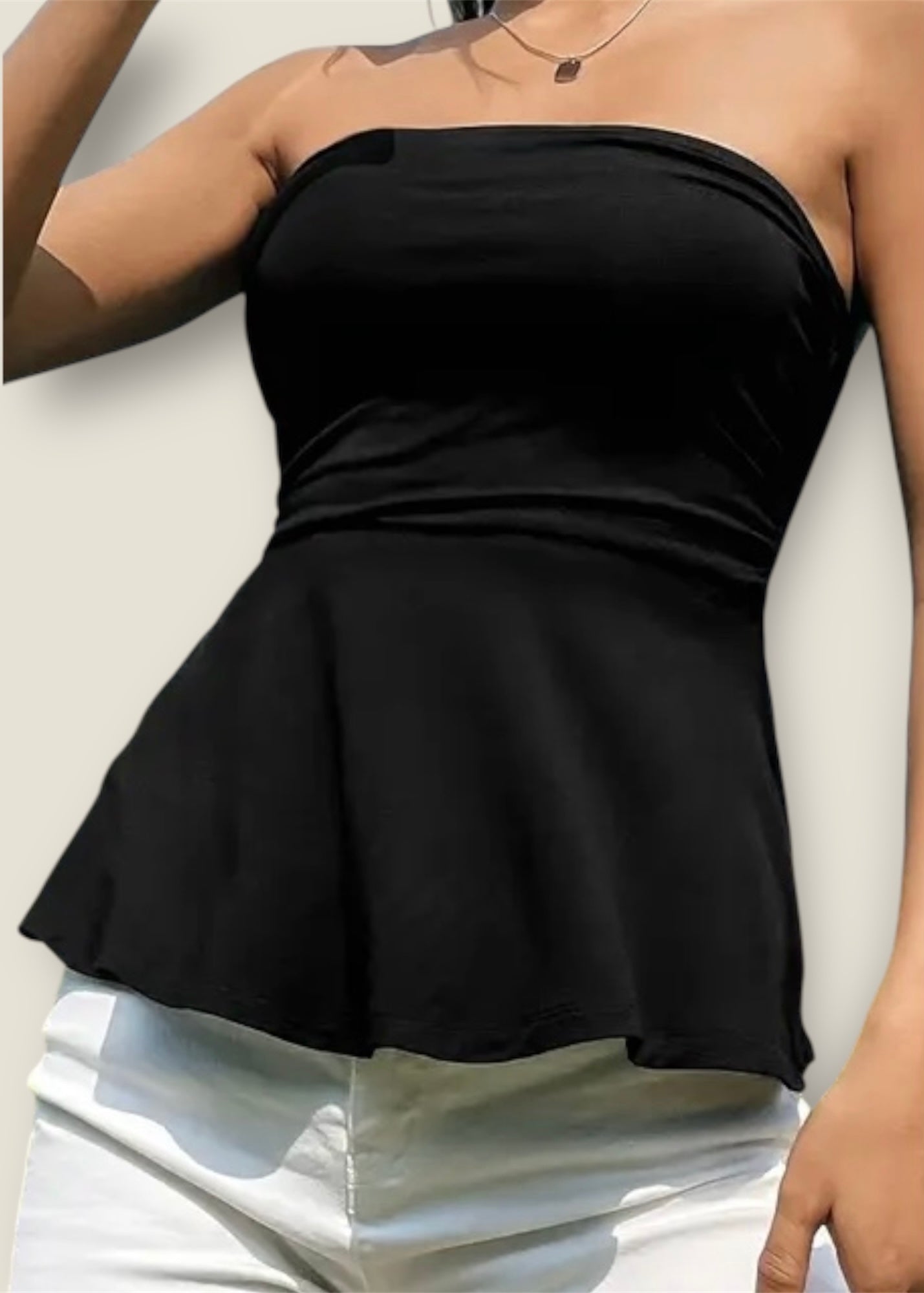 Malin Visby top in Schwarz – Leichter Top im Stockholm Style | Vera Stockholm