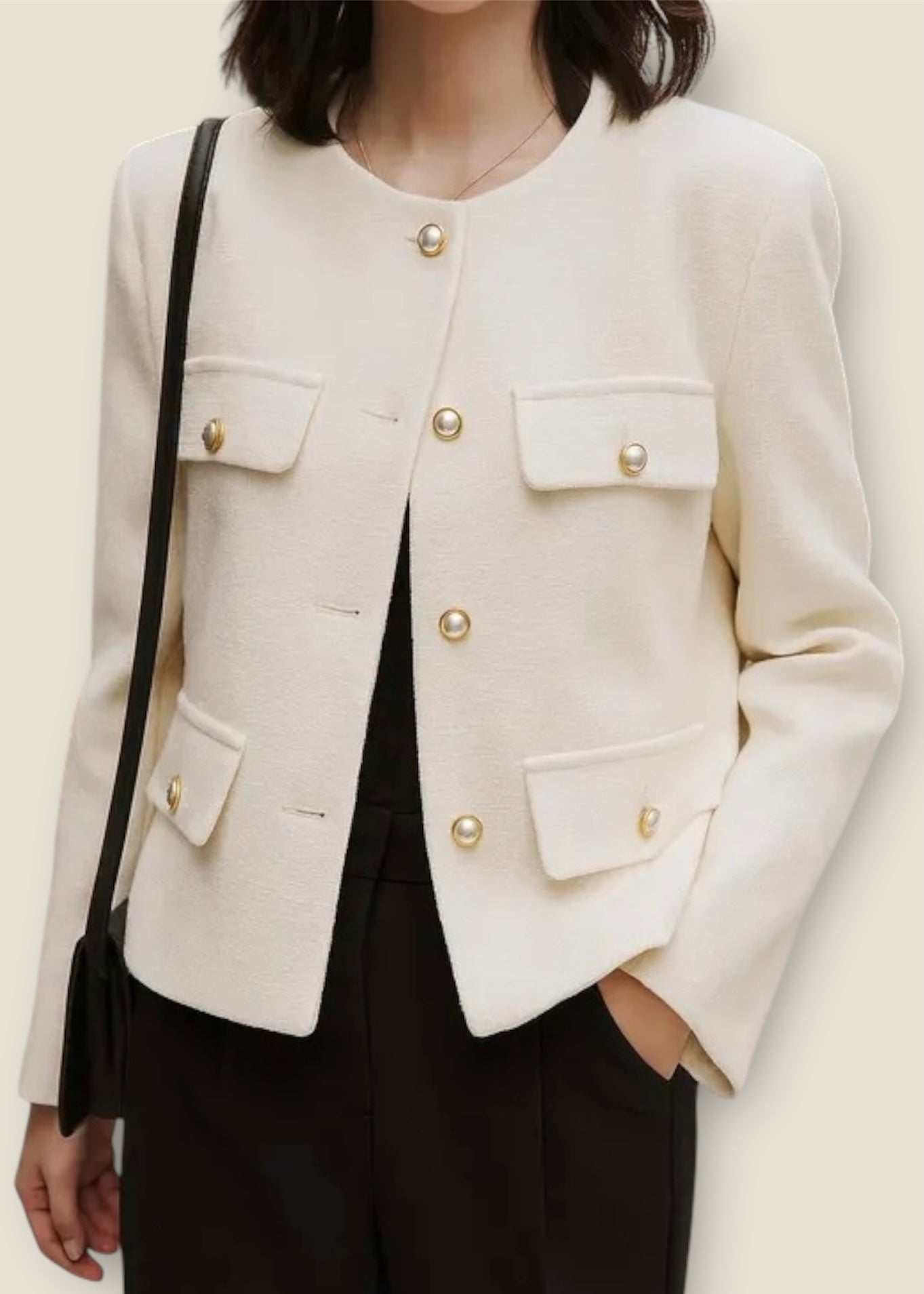 Freja Skara Vågig Jacket – Jacke Damen in Blau | Vera Stockholm