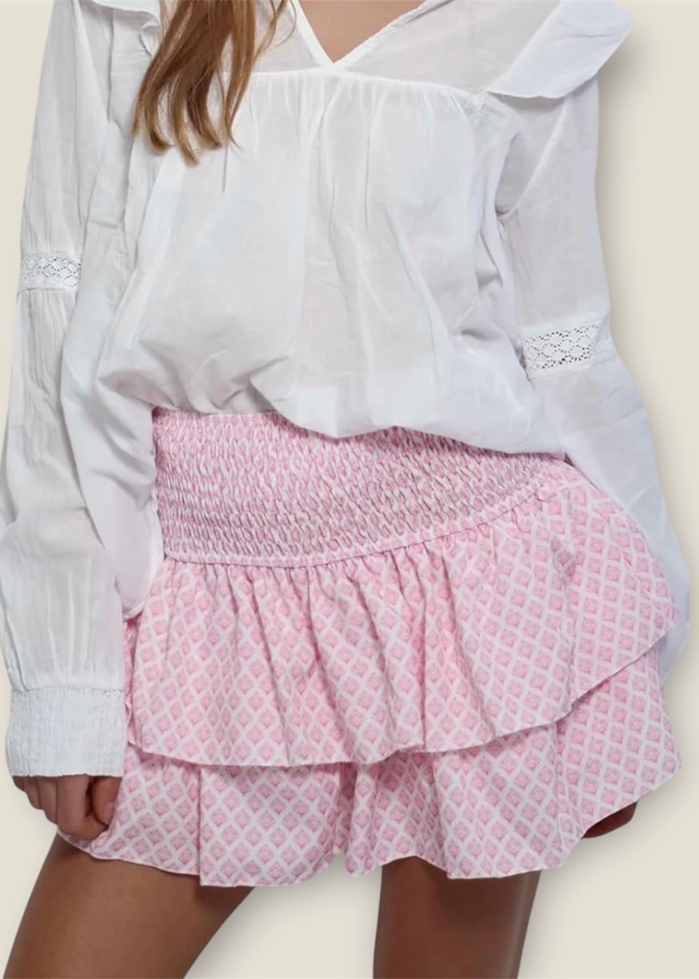 Vera classic skirt – Rock Damen in Rosa | Vera Stockholm